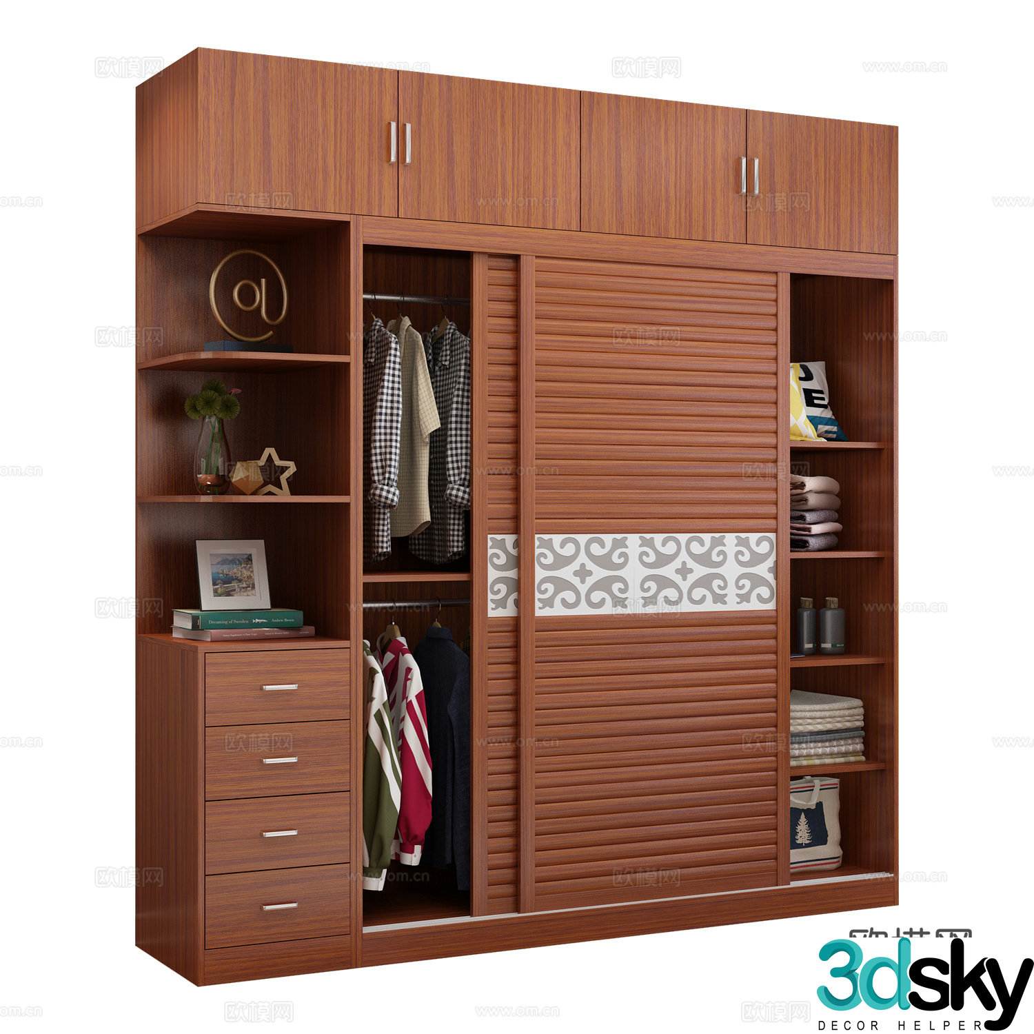 Modern wardrobe 3d model