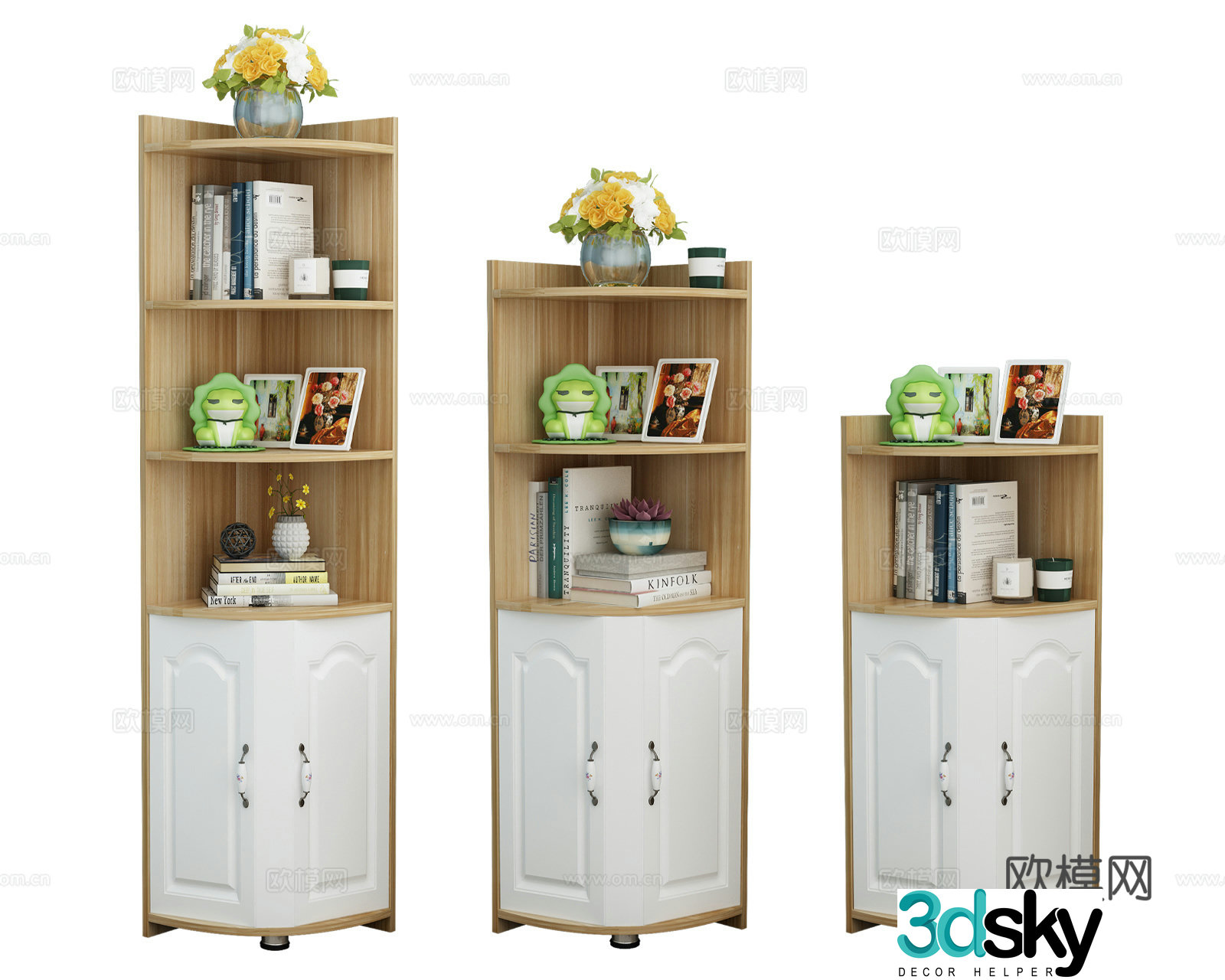 Modern corner cabinet 3d model