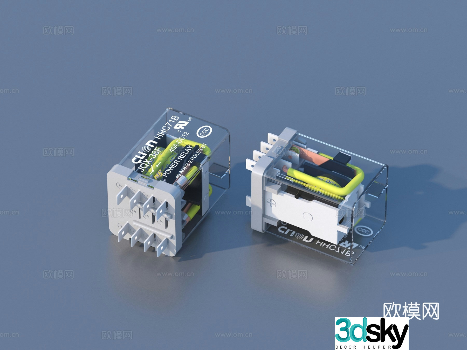 Circuit breaker leakage protection switch air switch 3d model