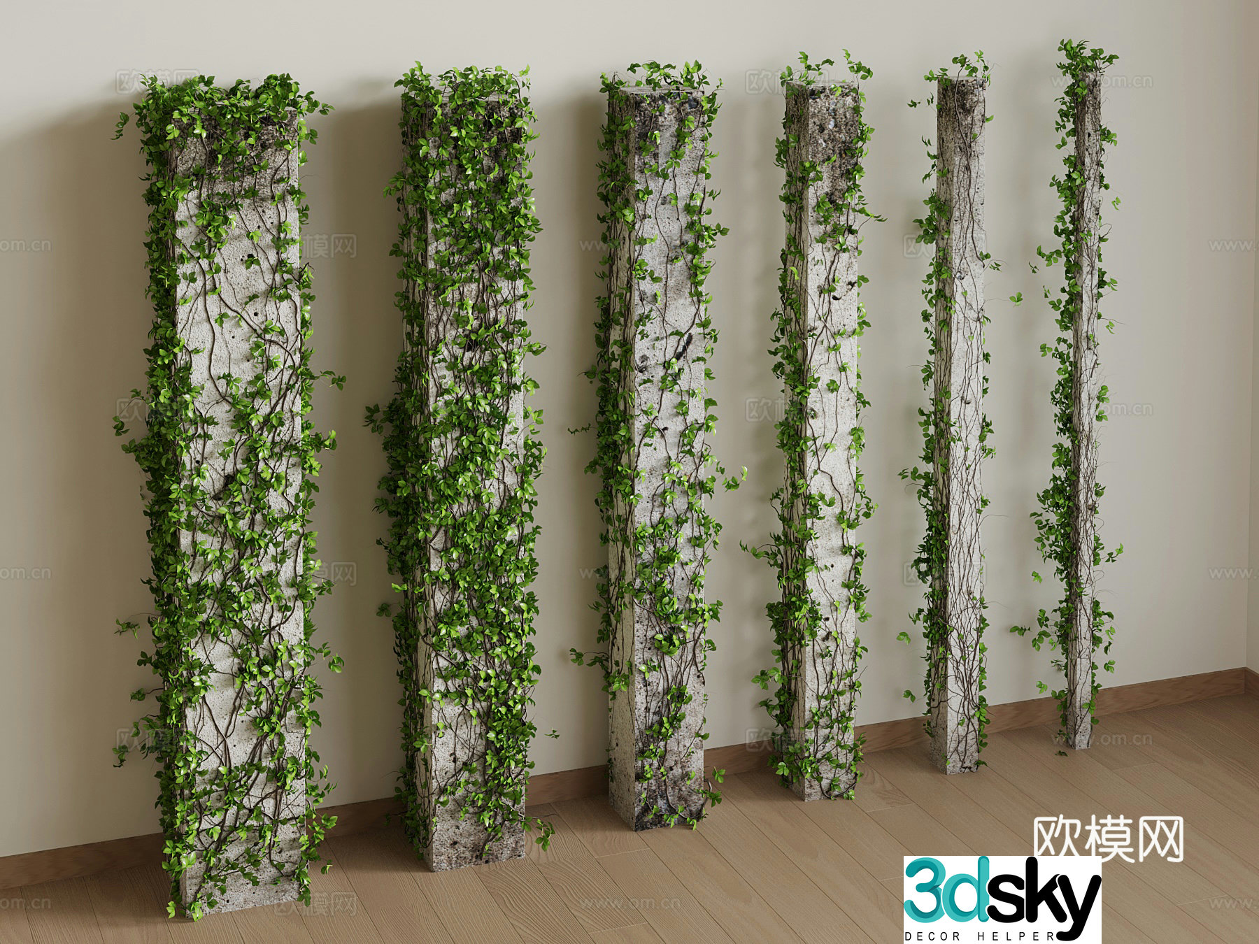 Vine Modern vine climbing vine 3d model