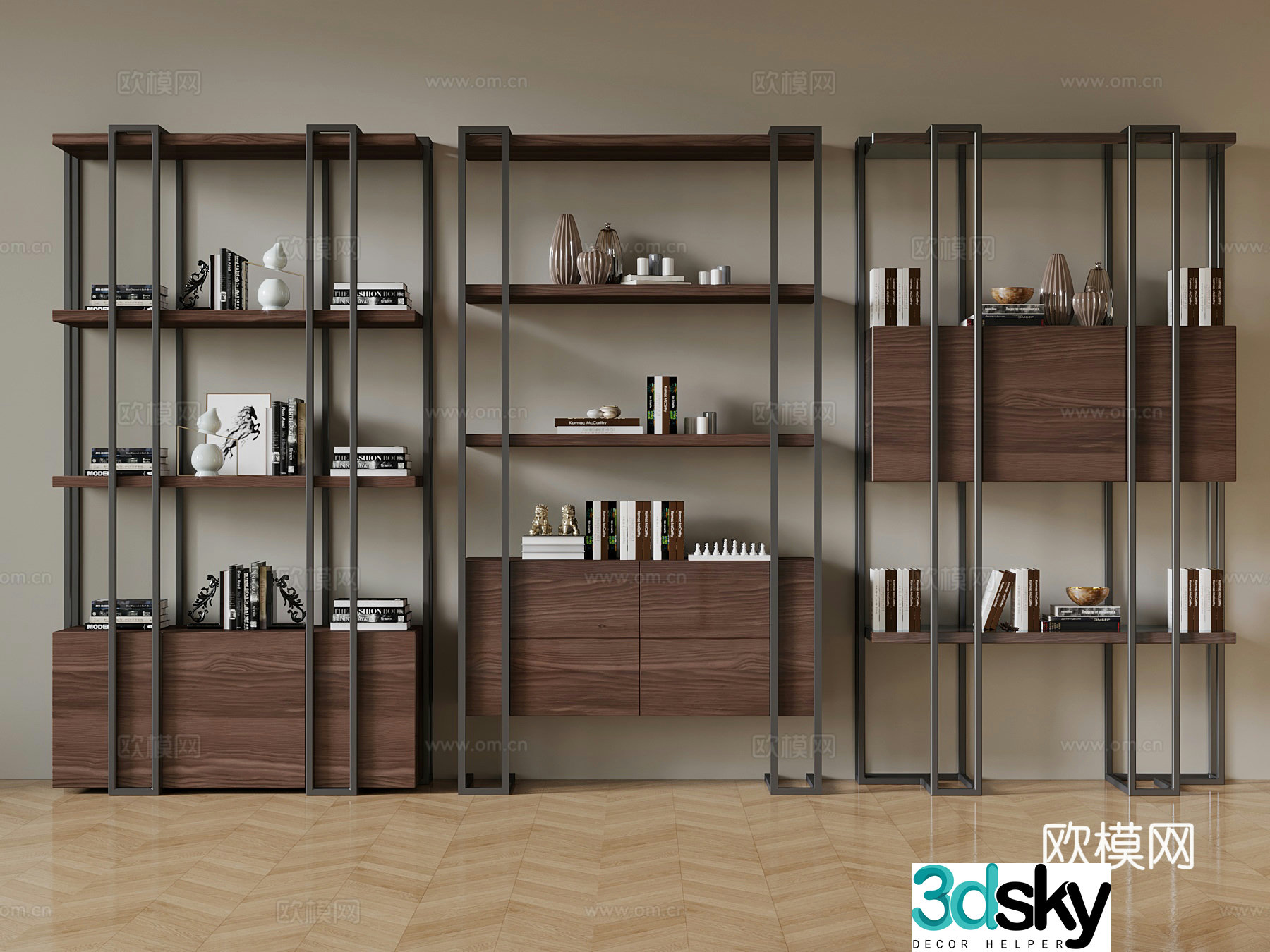 Bo Gu Shelf Modern Bo Gu Shelf Storage Shelf Shelf 3D Model
