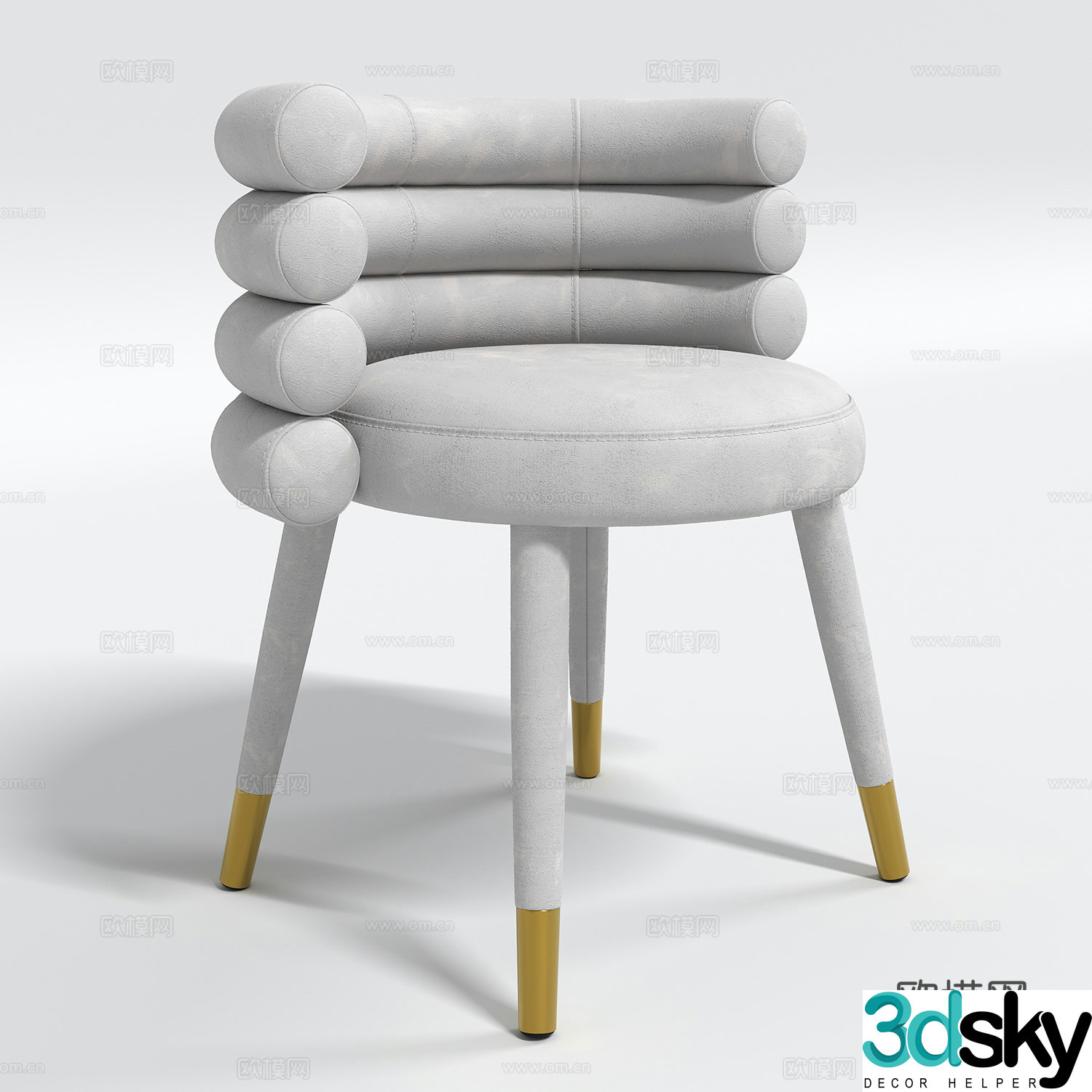 Modern dining chair 3d model