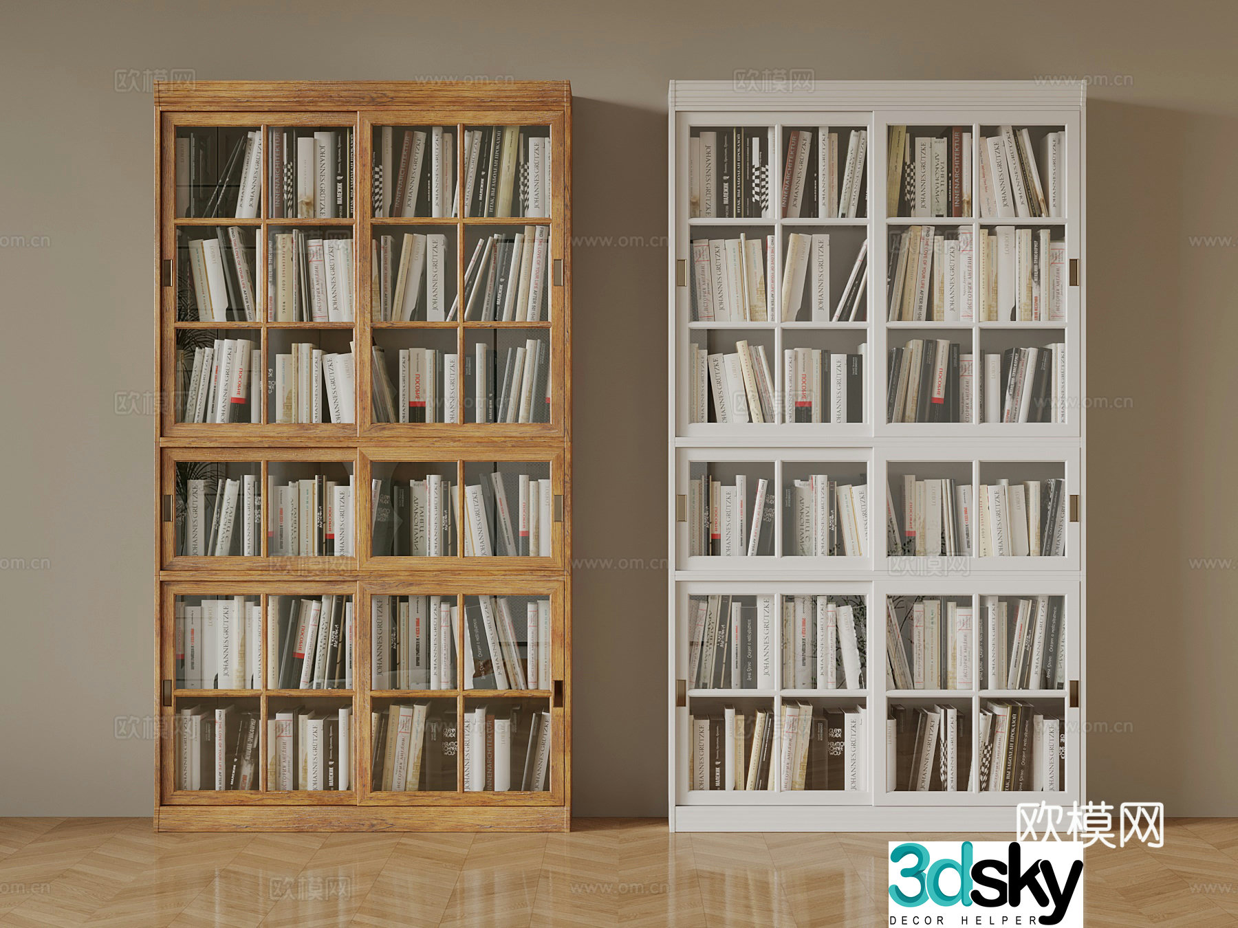 Bookcase Modern bookcase 3d model