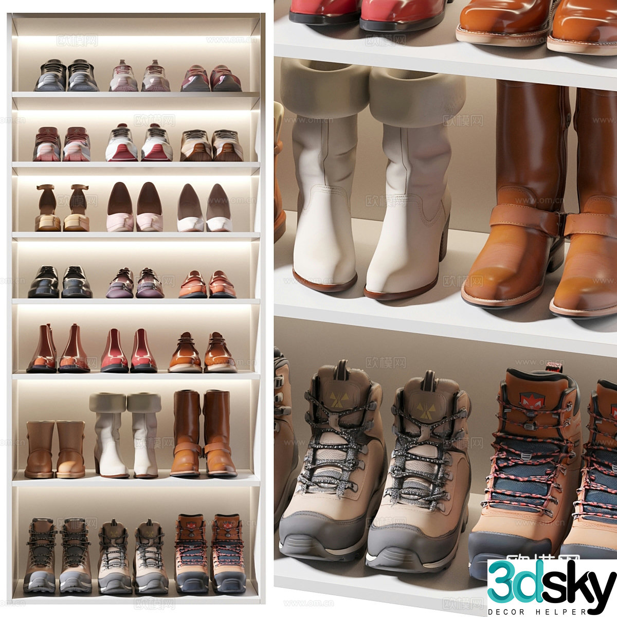 Shoe cabinet 3d model