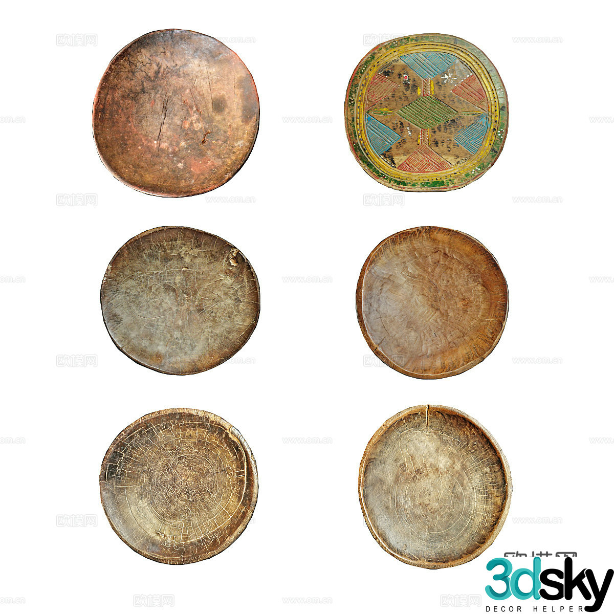 Tribal plate decoration 3d model