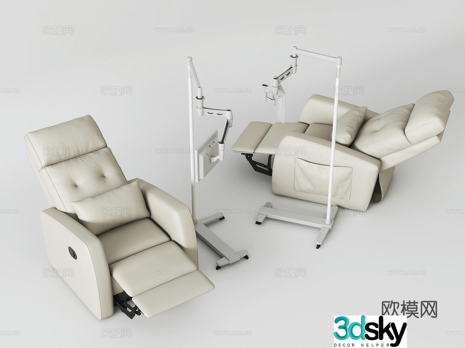 3D model of ear bed