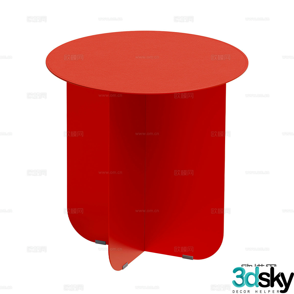 Modern simple tea table coffee table simple tea table living room tea table blue tea table 3D model