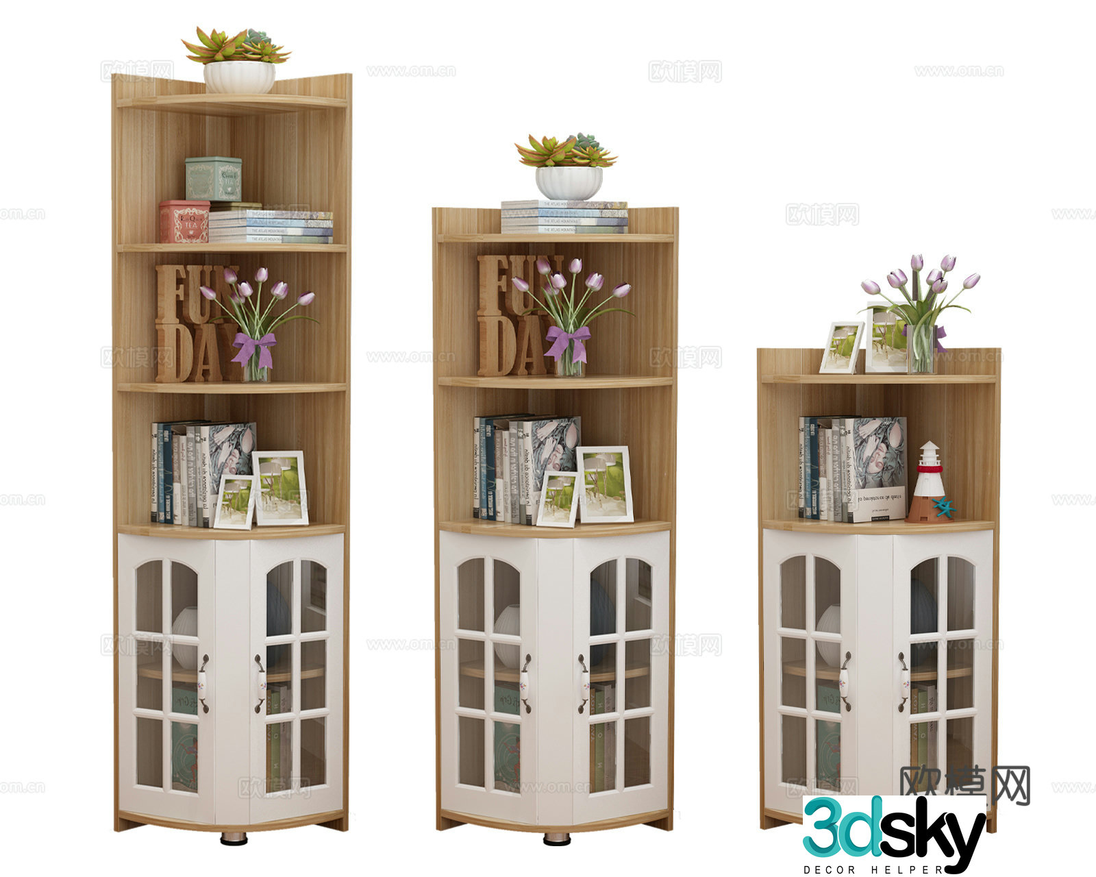 Modern corner cabinet 3d model