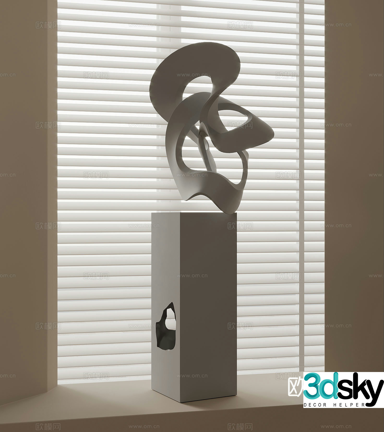 Sculpture Modern Interior Sculpture Abstract Art Sculpture 3D Model