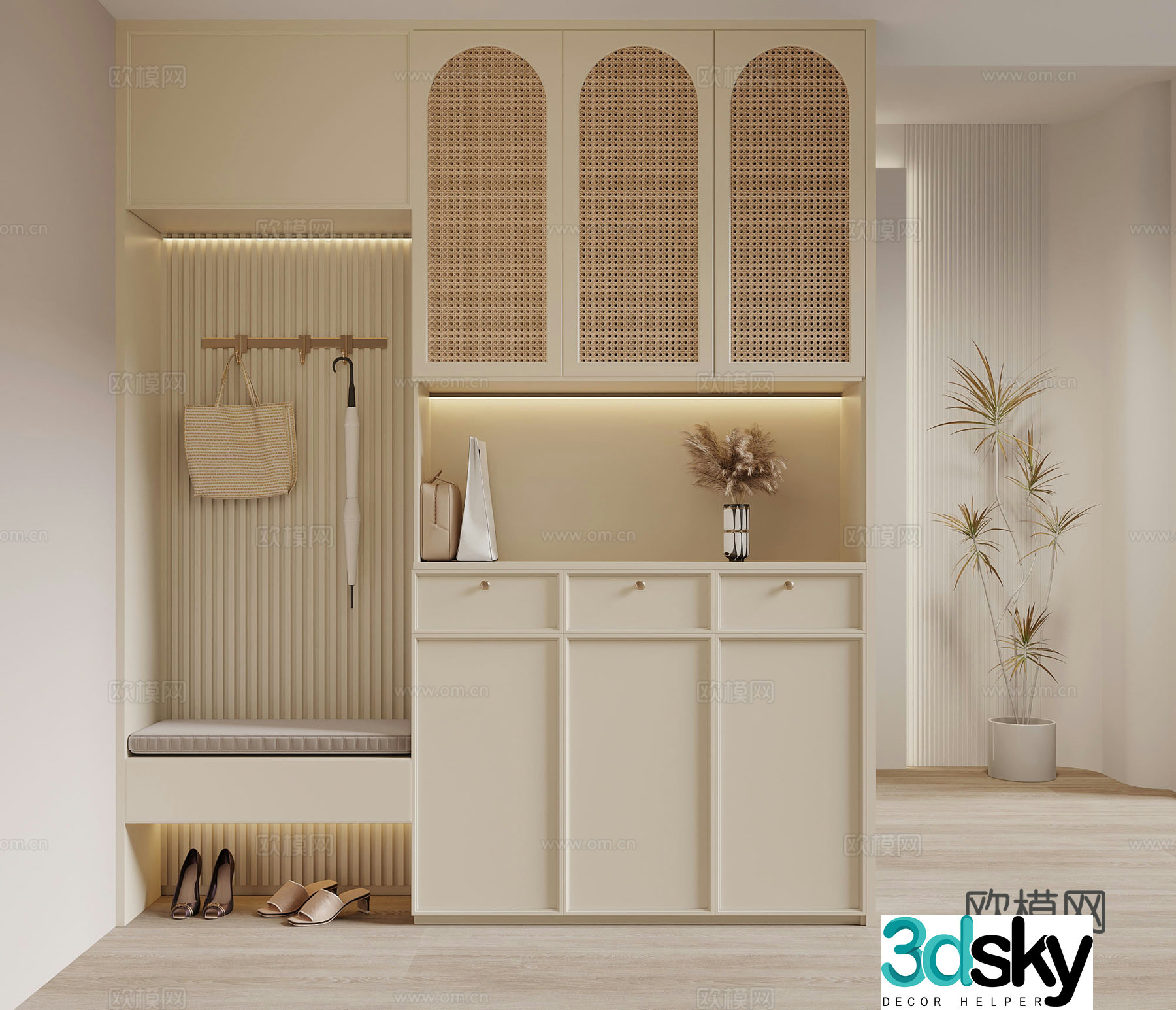 Porch cabinet Modern porch cabinet 3D model
