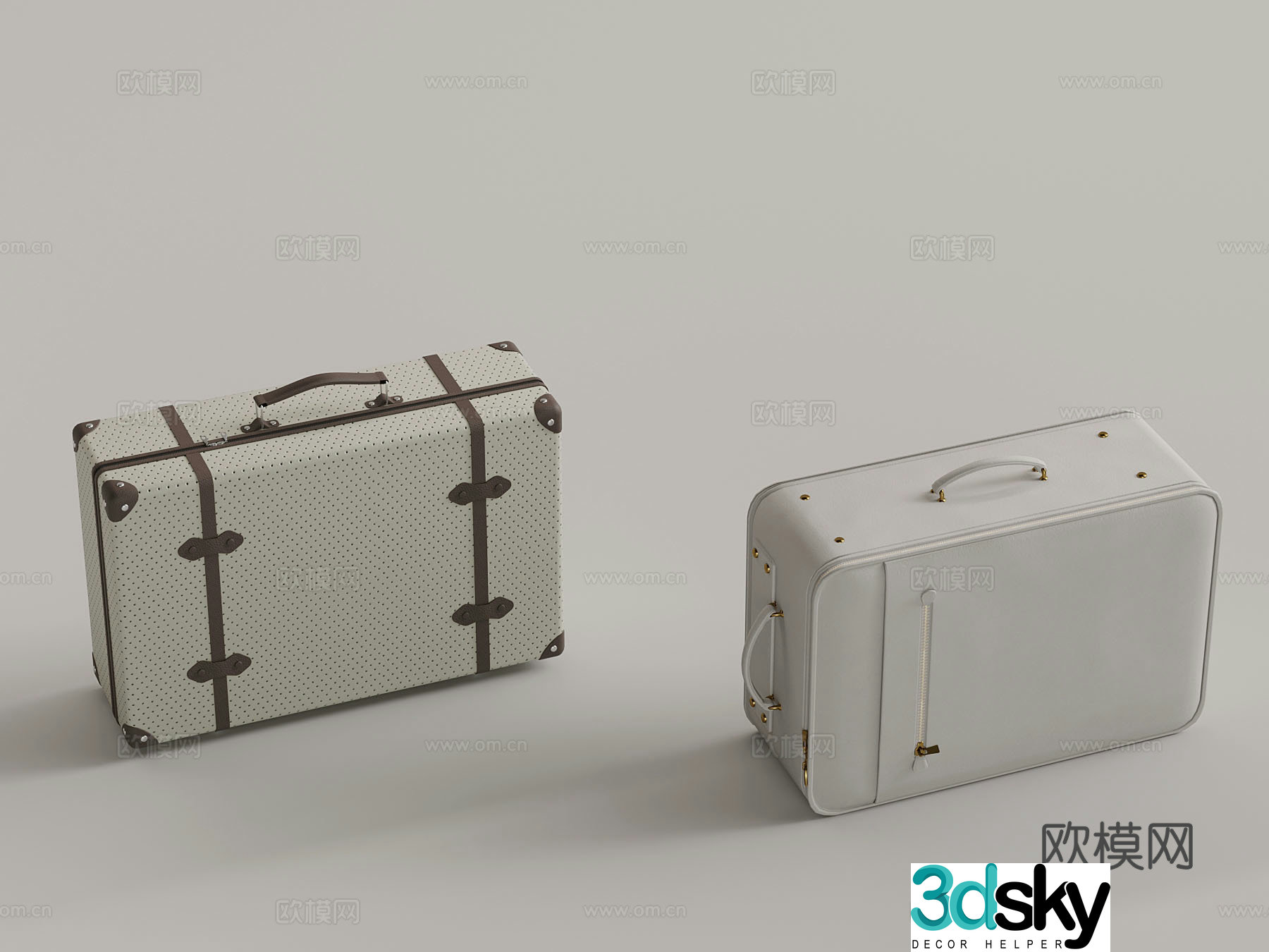 Modern suitcase suitcase 3d model