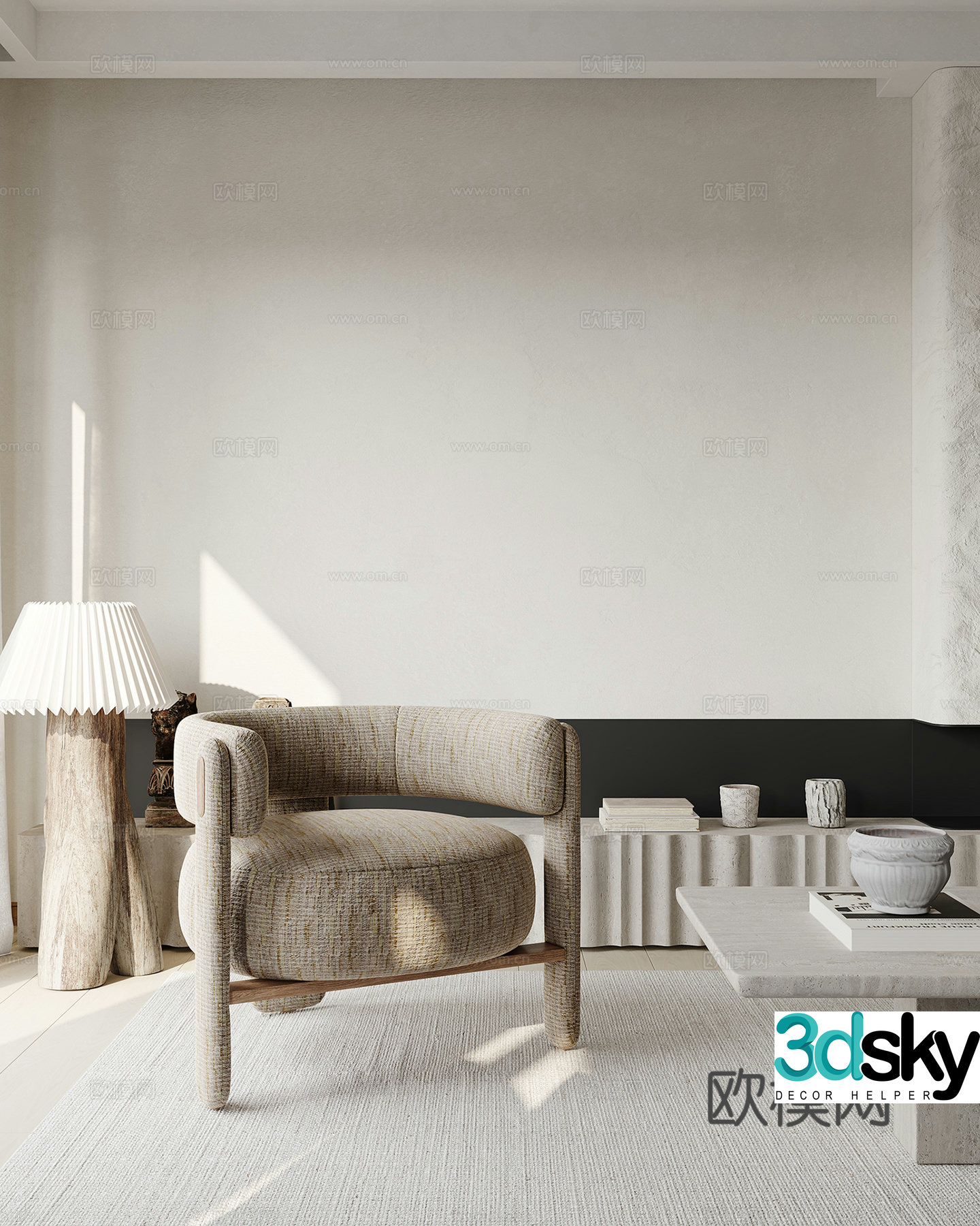 Modern living room 3d model