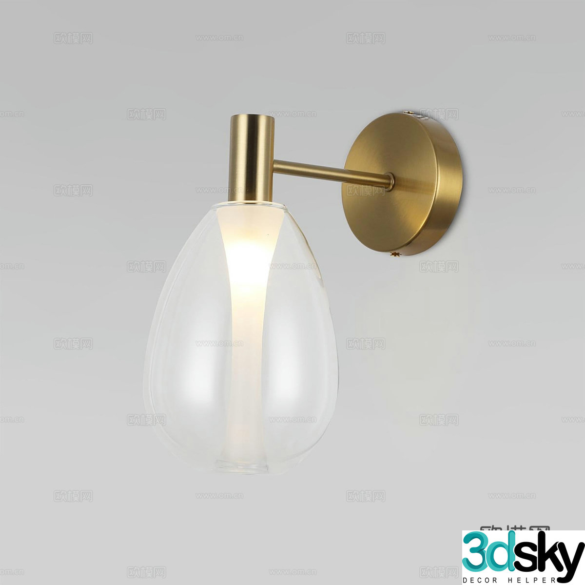 Modern simple and light luxury wall lamp wall lamp simple wall lamp 3d model