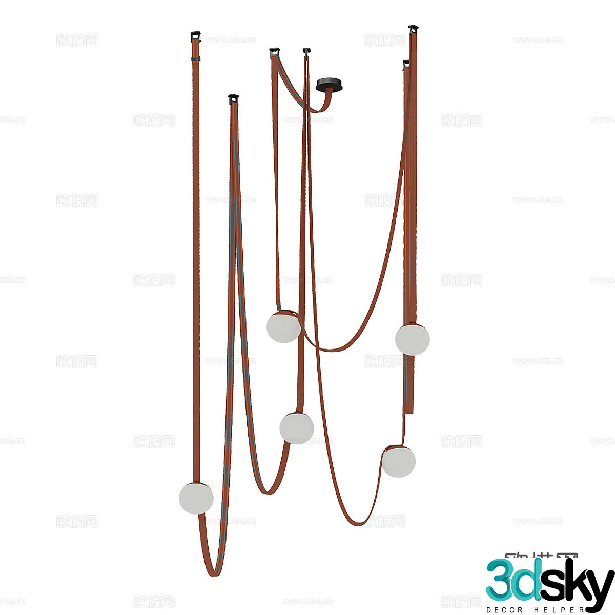Nordic simple chandeliers chandeliers simple chandeliers dining chandeliers living room chandeliers 3D model
