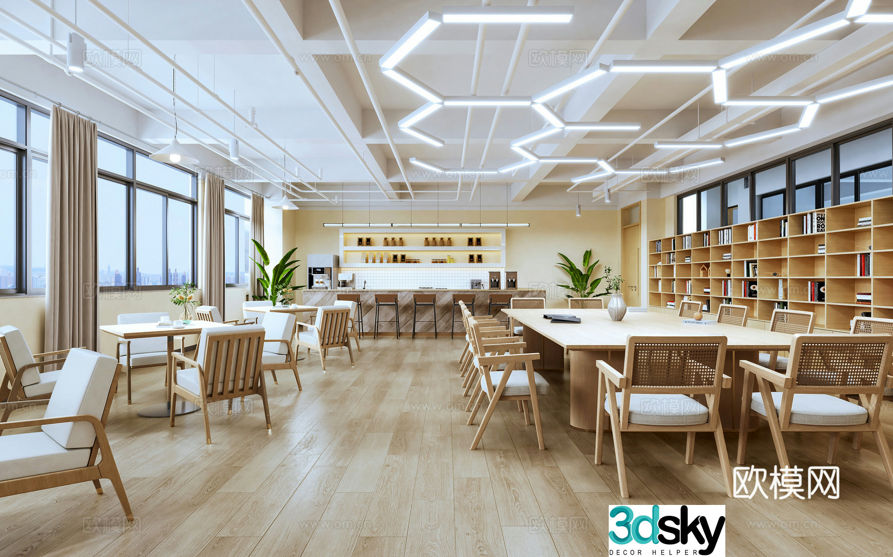 Tea room rest room reading area 3D model