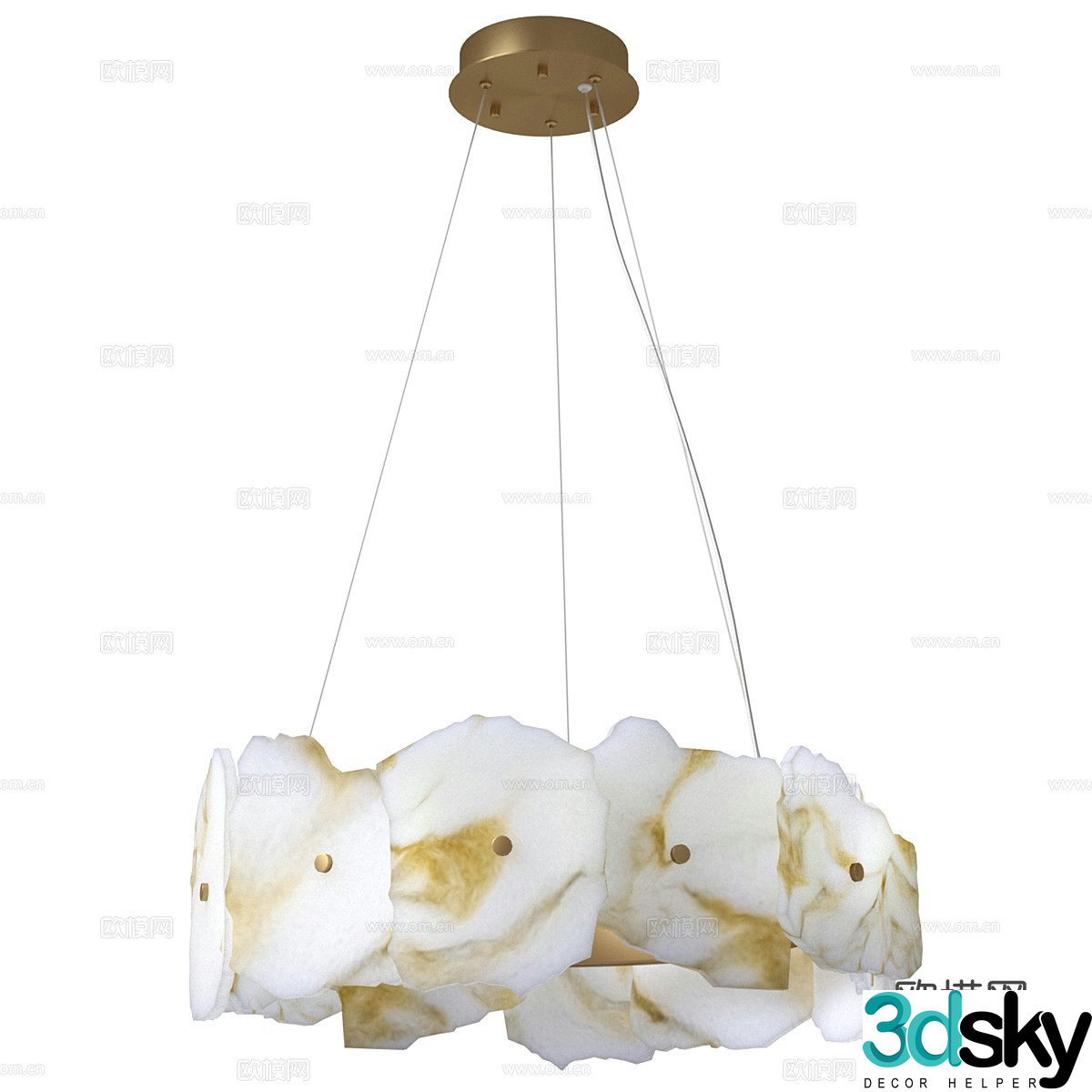 Modern simple chandeliers chandeliers simple chandeliers dining chandeliers living room chandeliers lamps 3D model