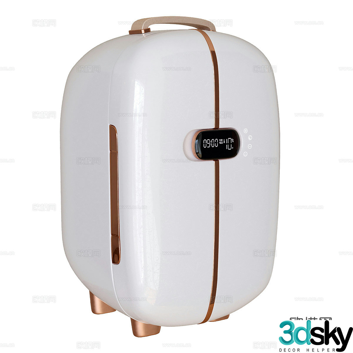 Coolboxbeauty Top Duo Cosmetics Mini Refrigerator 3D Model
