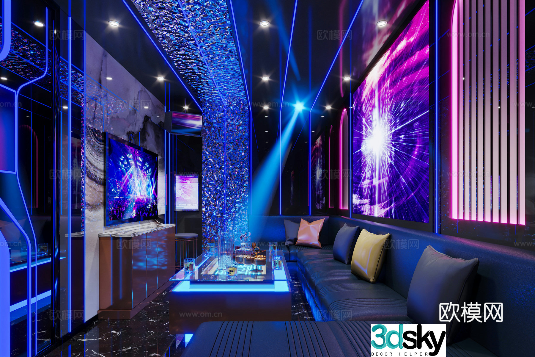 Modern KTV3d model