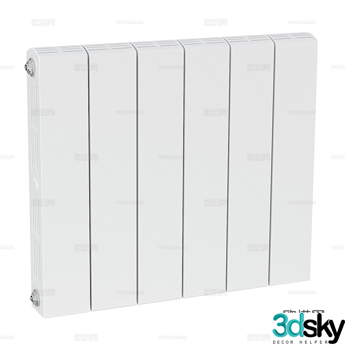 Bimetallic radiator Rifar3d model