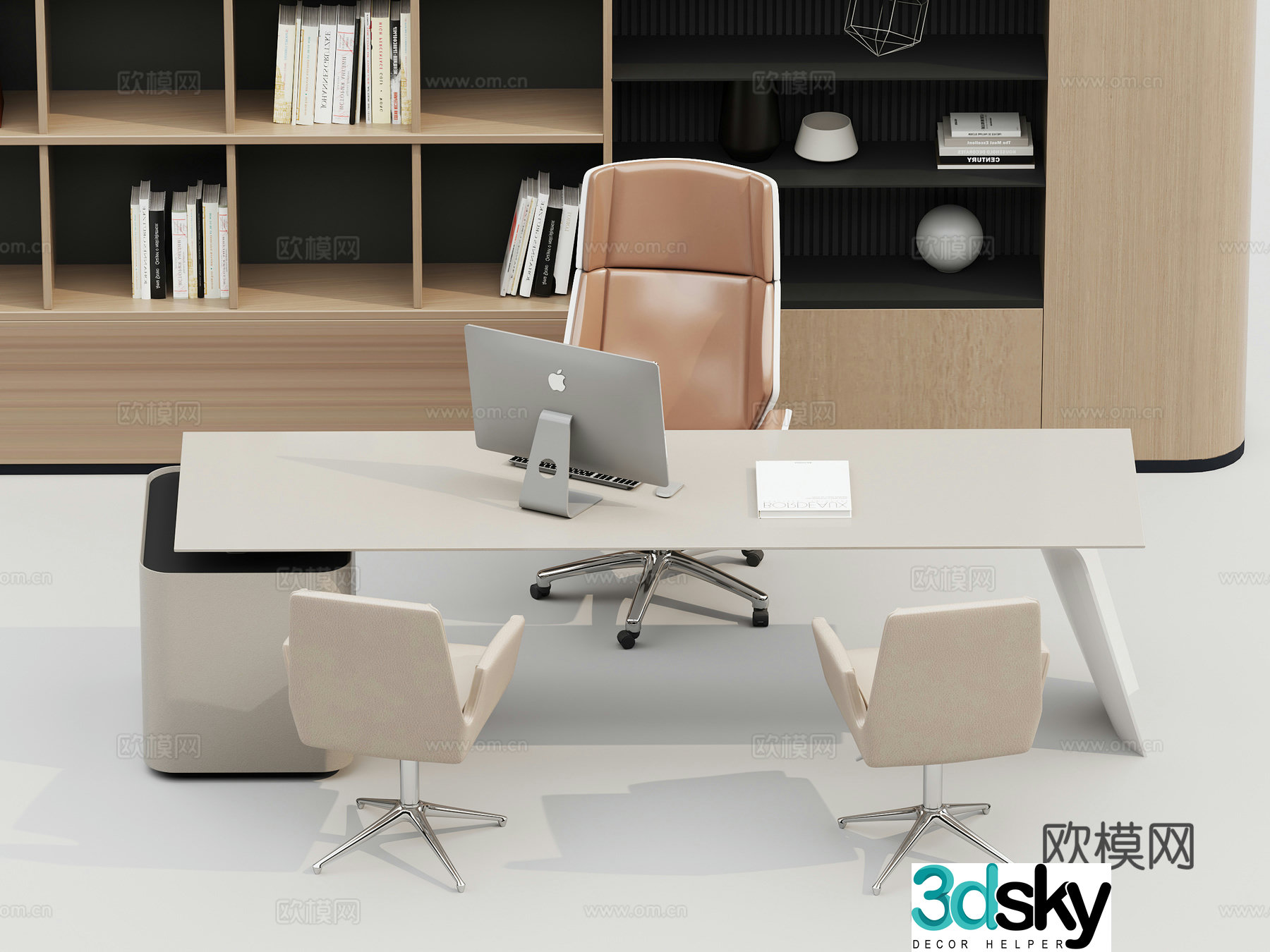 Manager desk 3d model