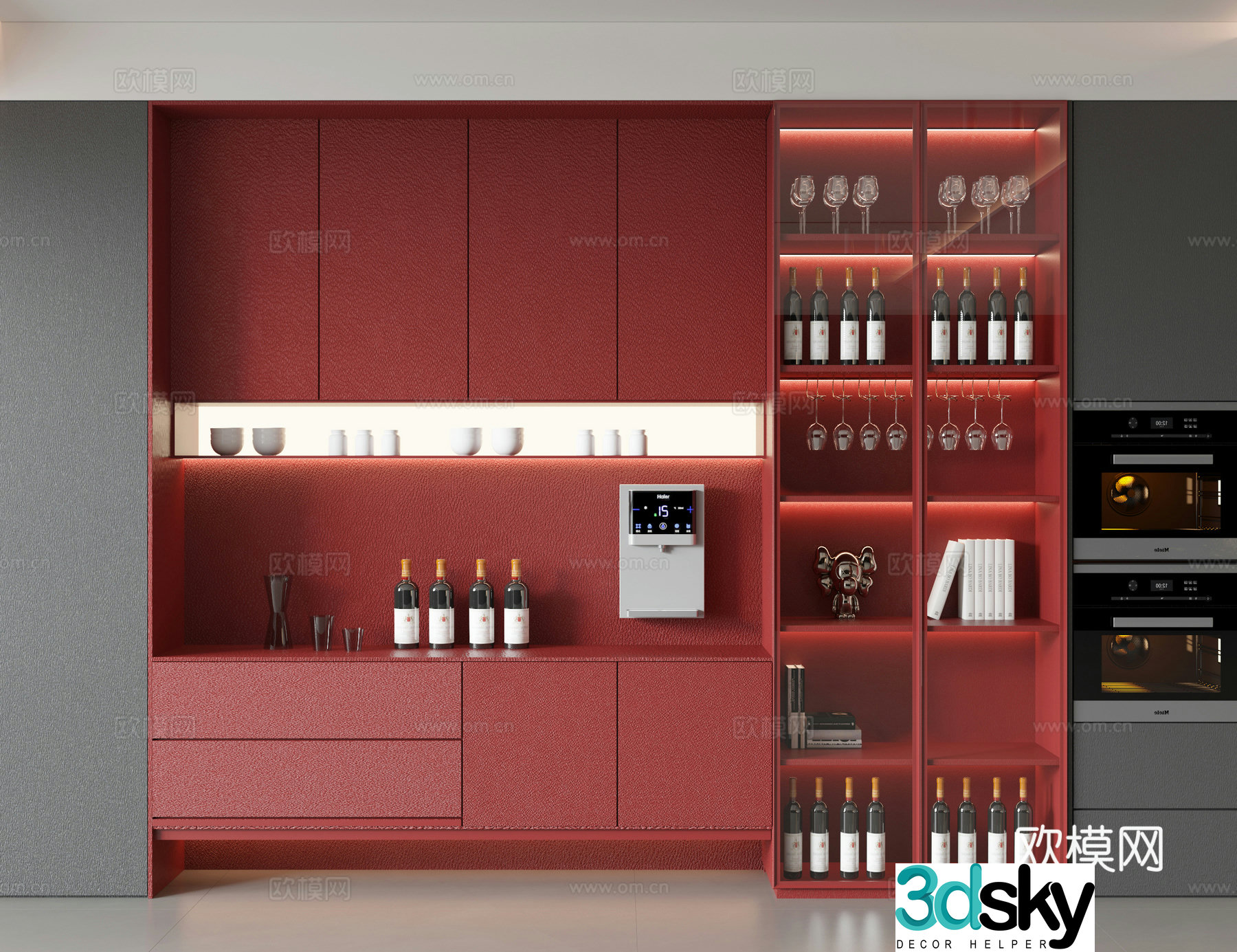 Modern sideboard 3D model