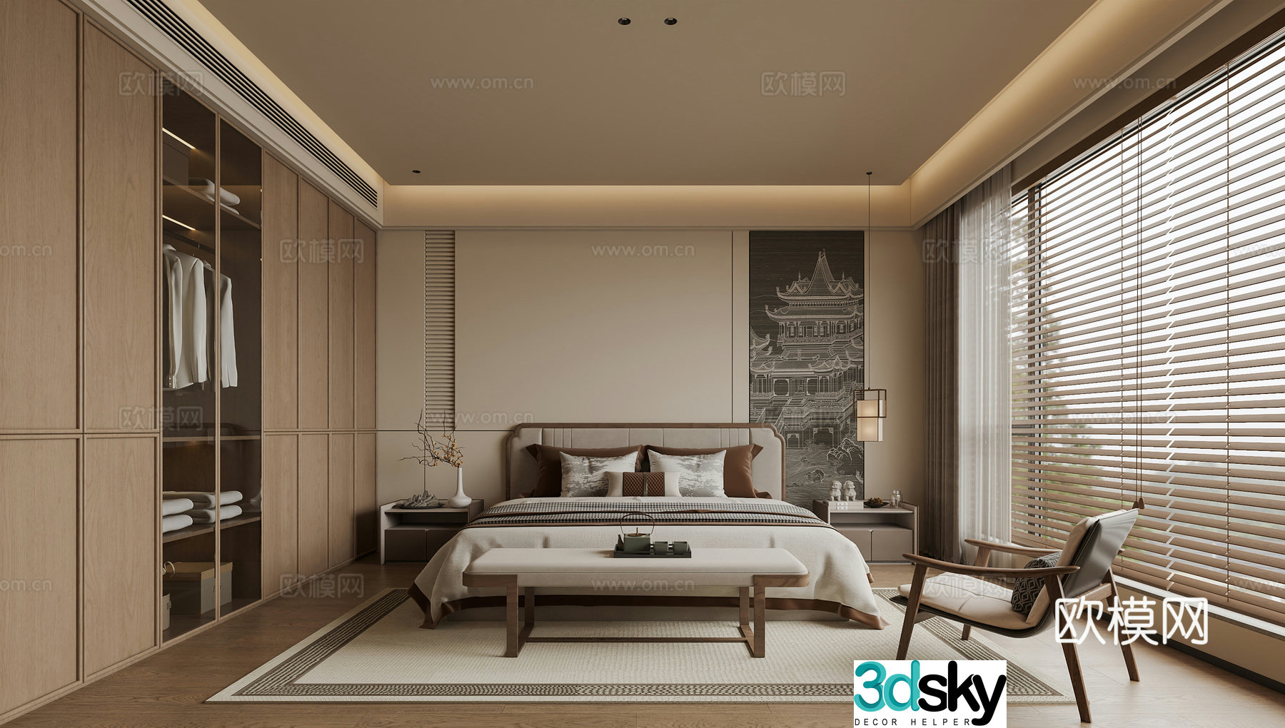 3D model of bedroom in Song Dynasty