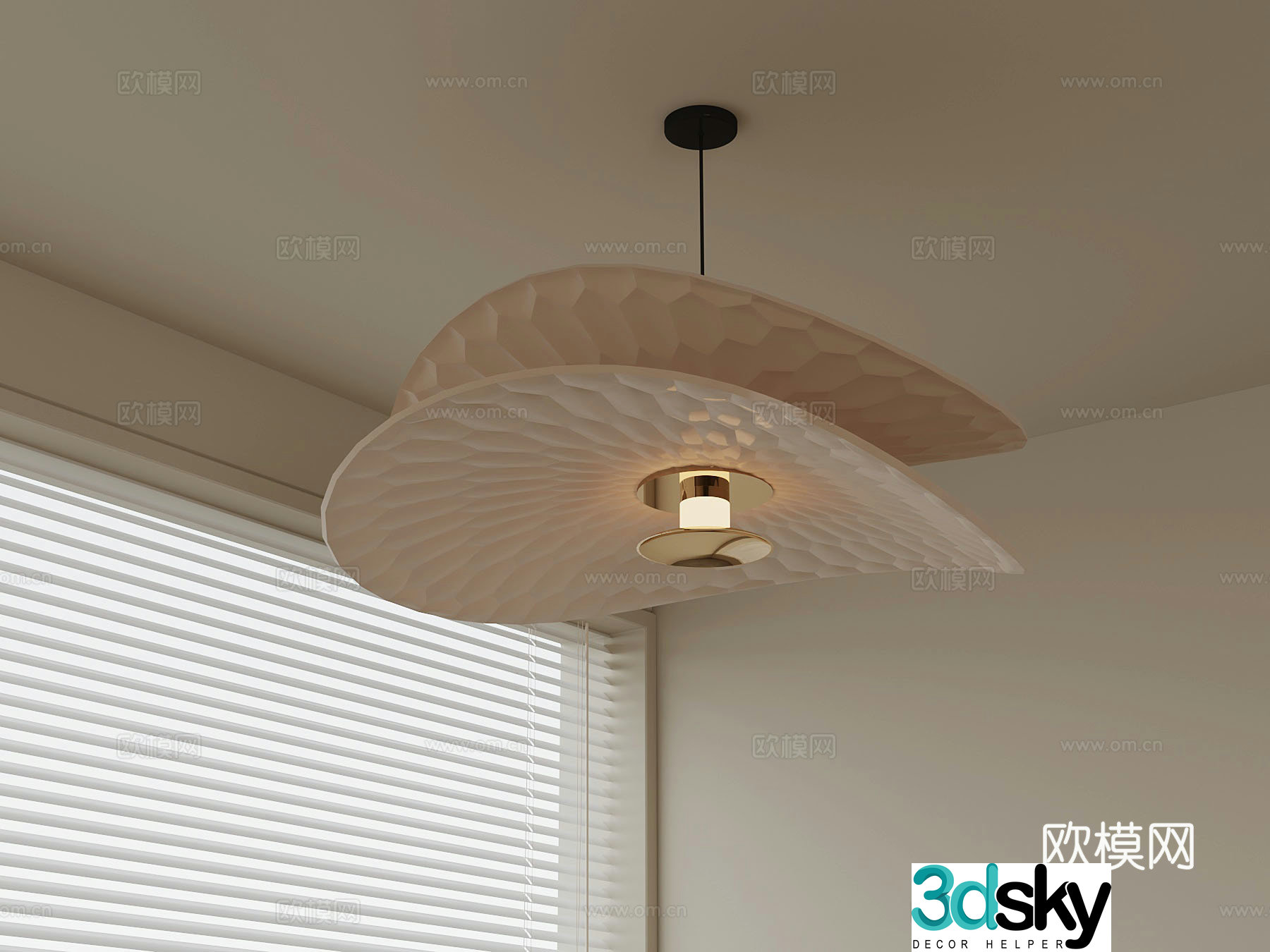 Modern Art Chandelier Decorative Light 3D Model
