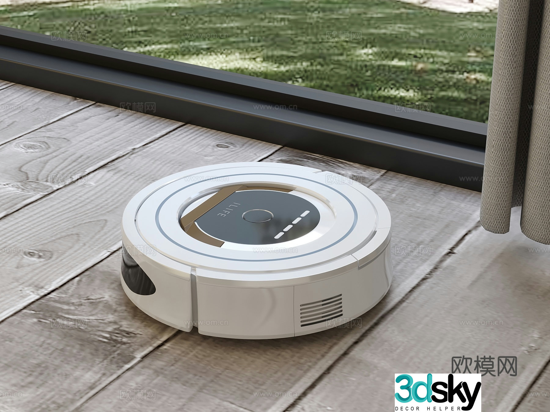 3D model of sweeping robot