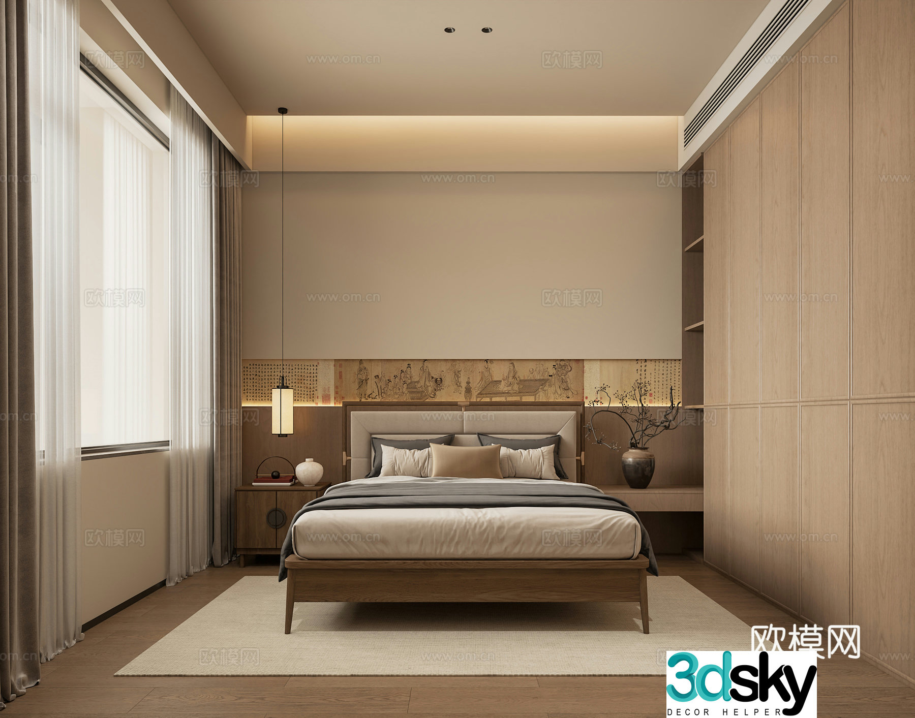 3D model of bedroom in Song Dynasty