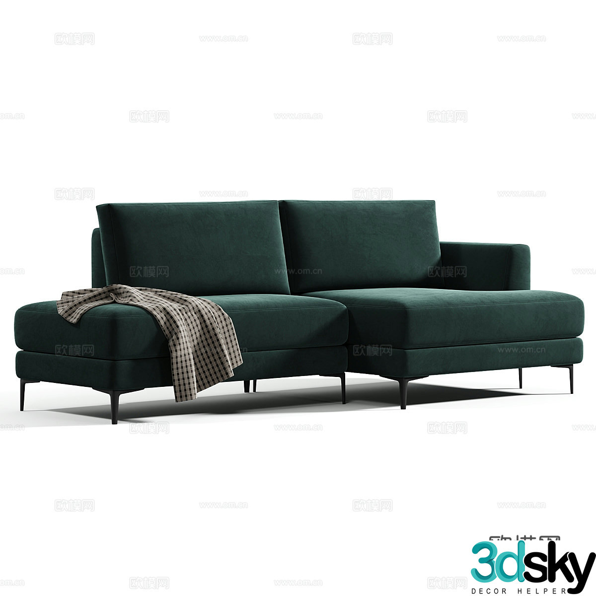 Modern Italian Edvin sofa 3d model