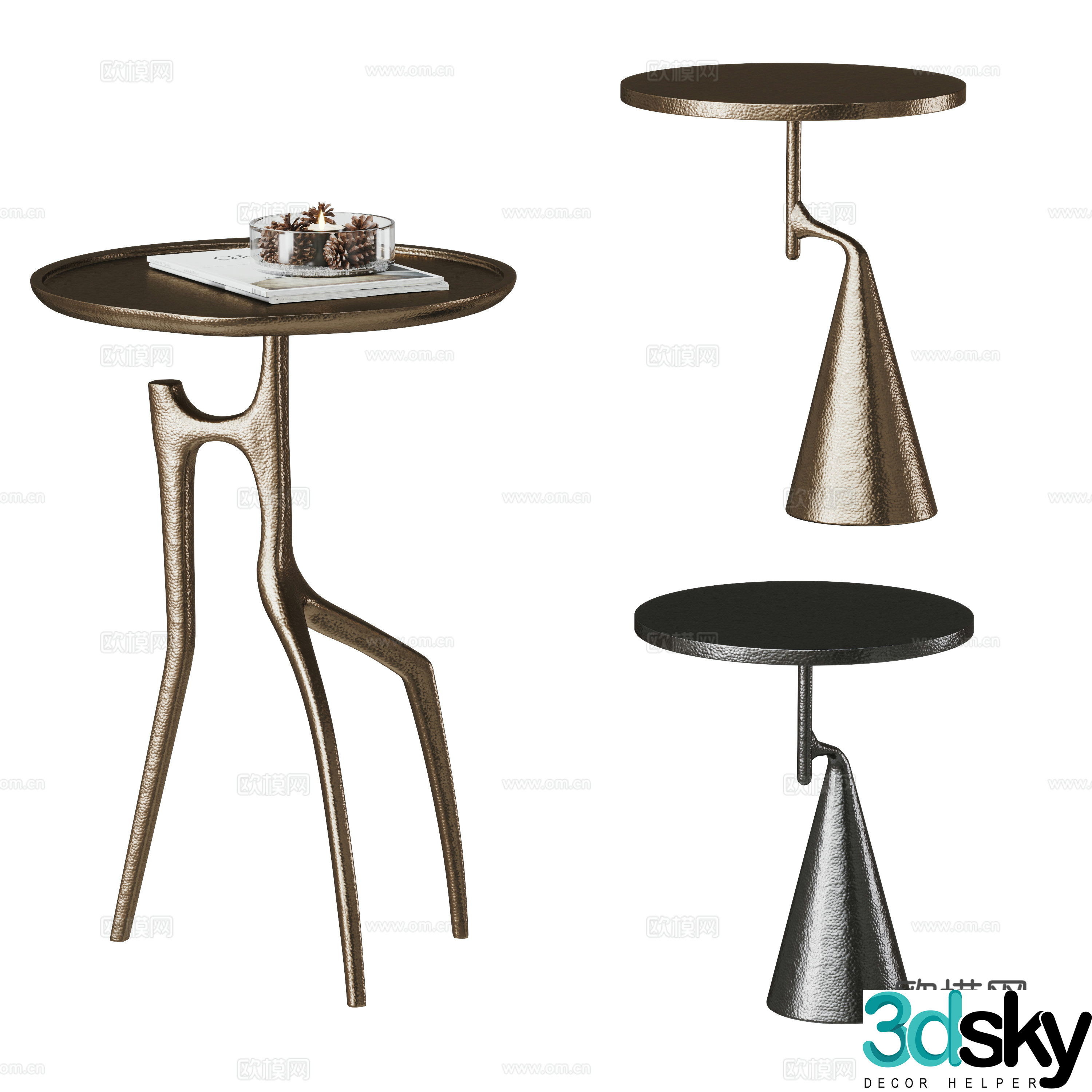 Modern side combination 3D model