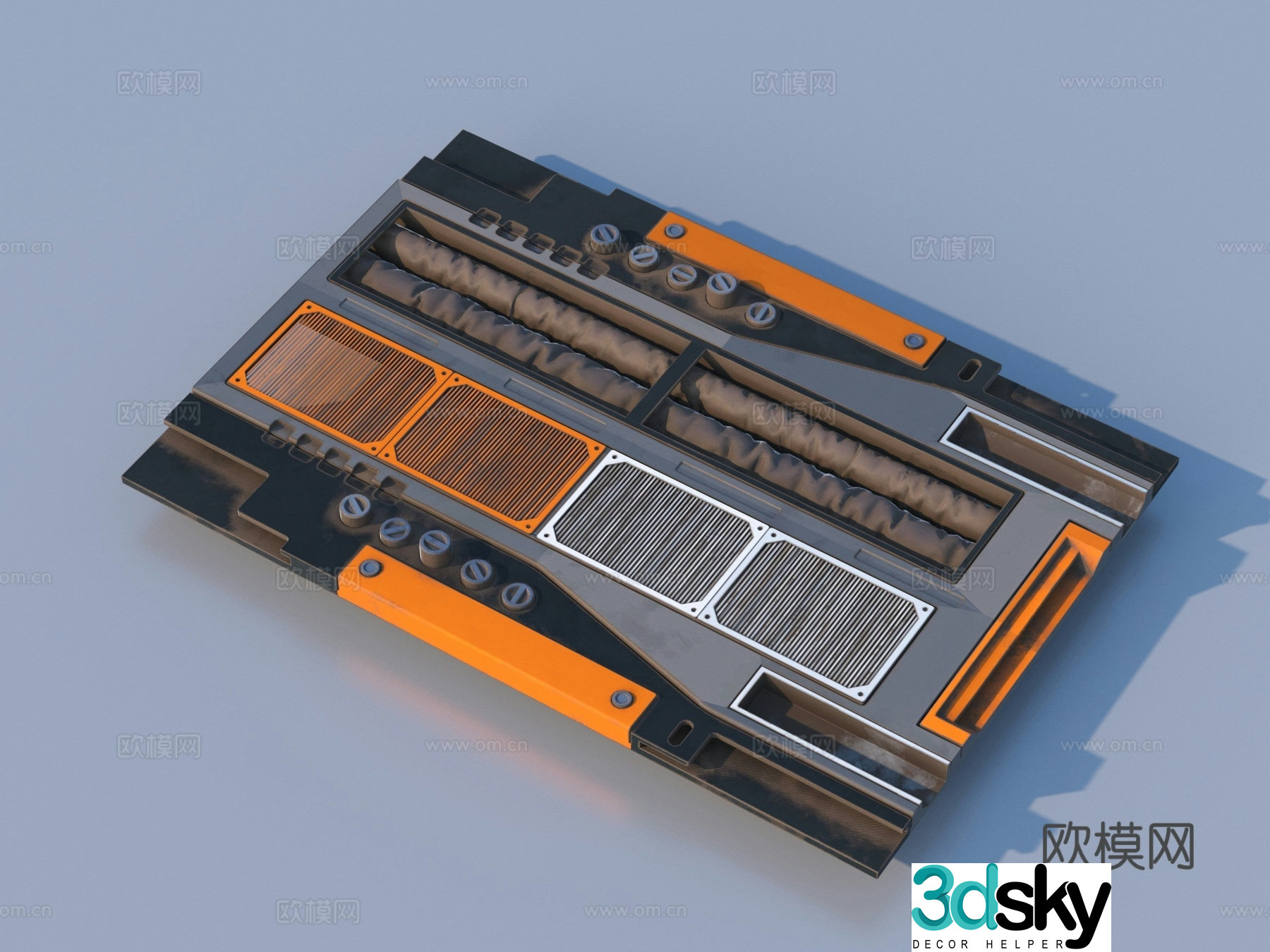 Hardware mechanical parts cabin components 3D model