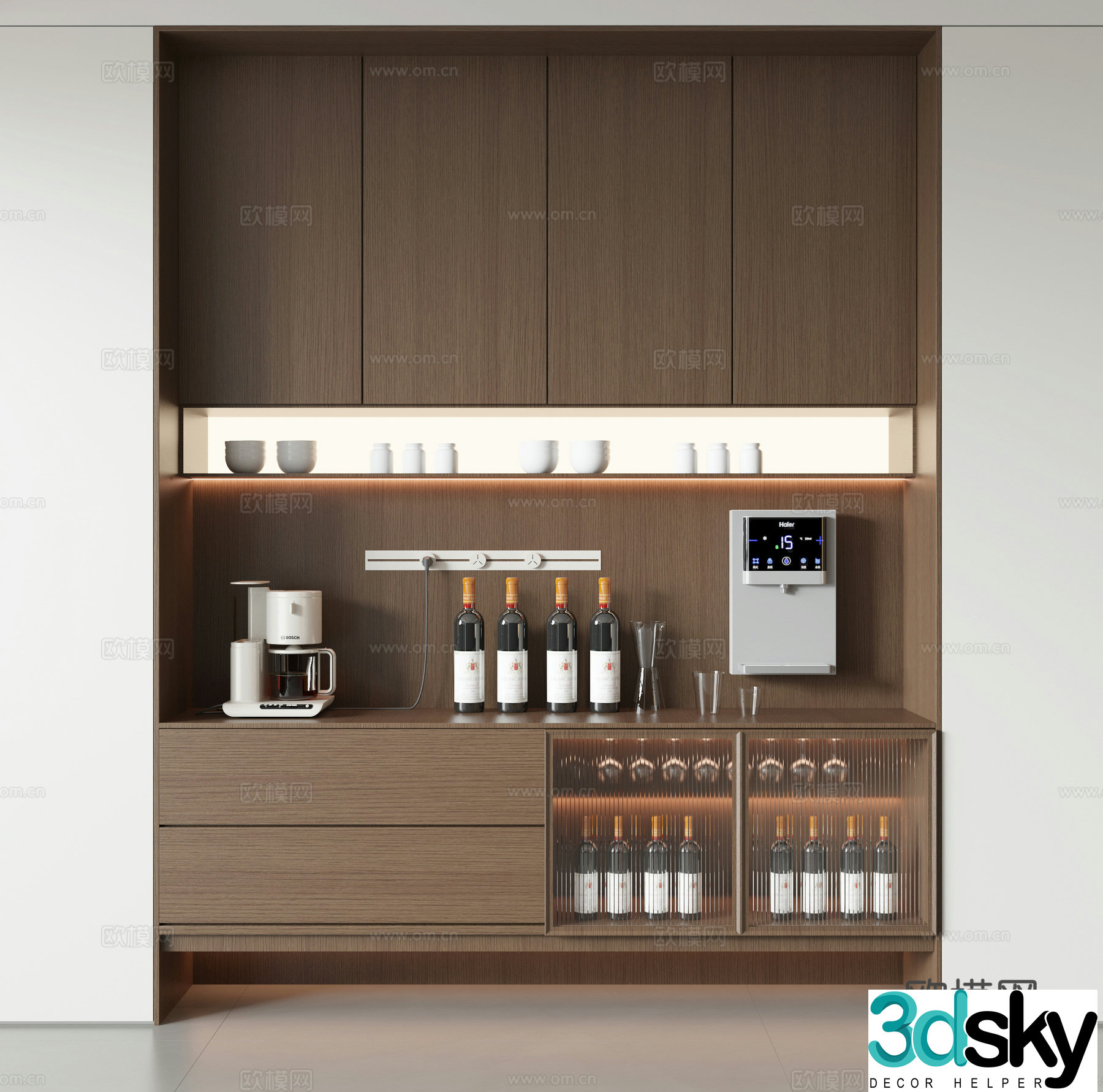 Modern sideboard 3D model