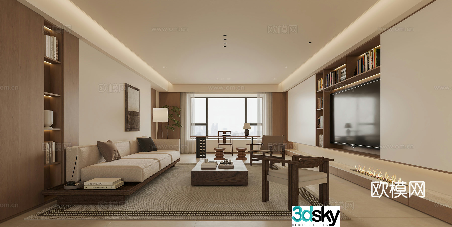 Wasabi Living Room 3D Model