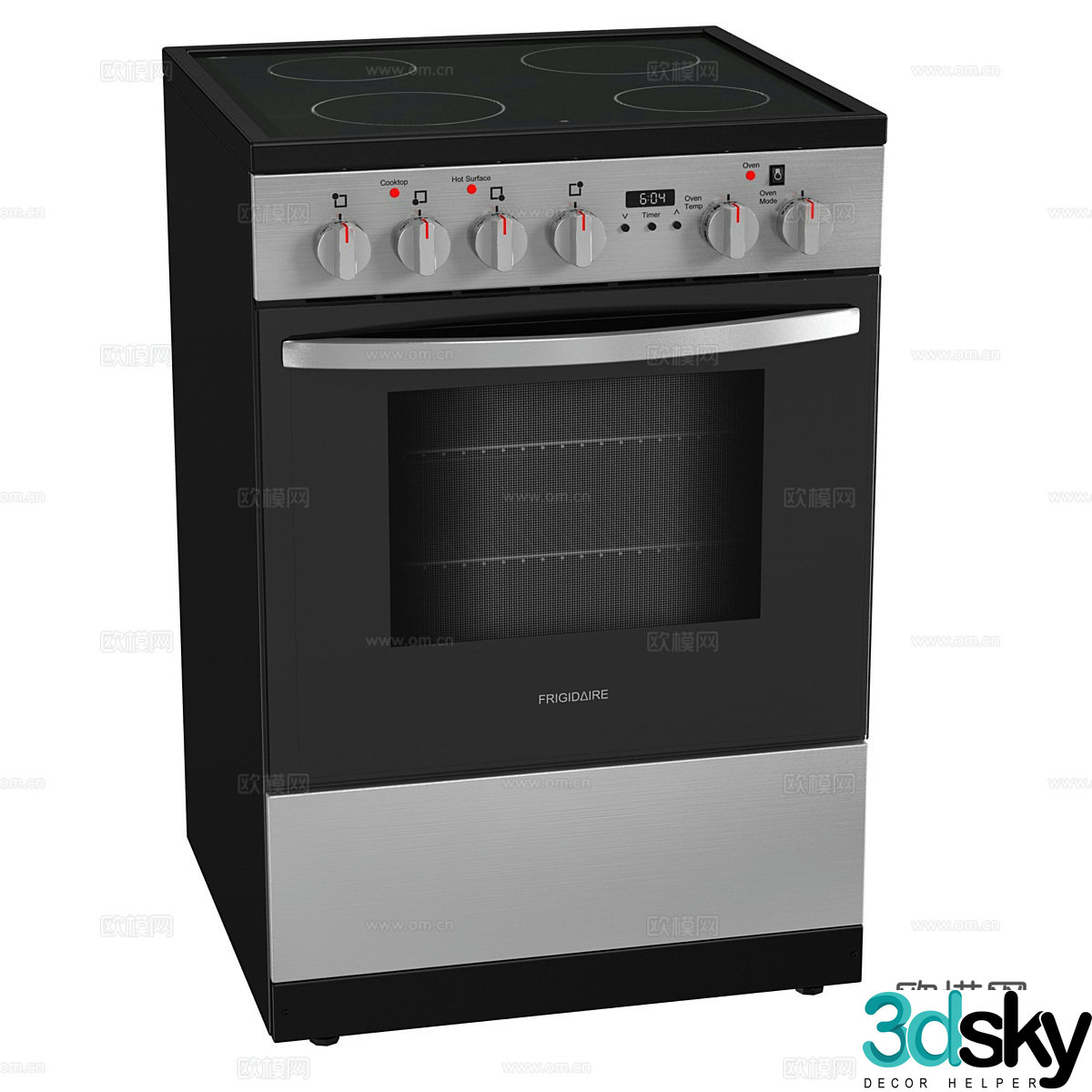 Kitchen stove 3d model