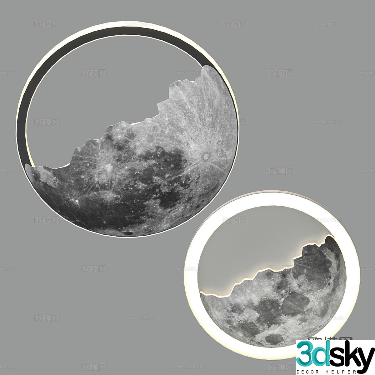 New Chinese style decorative wall light 3D model