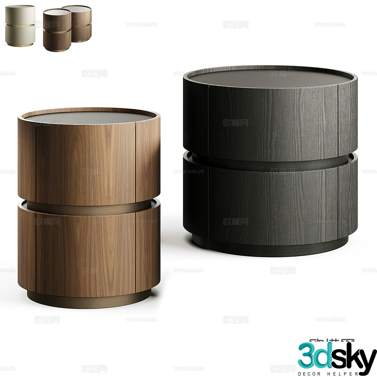 Bonaldo MONEYPENNY Bedside Table 3D Model