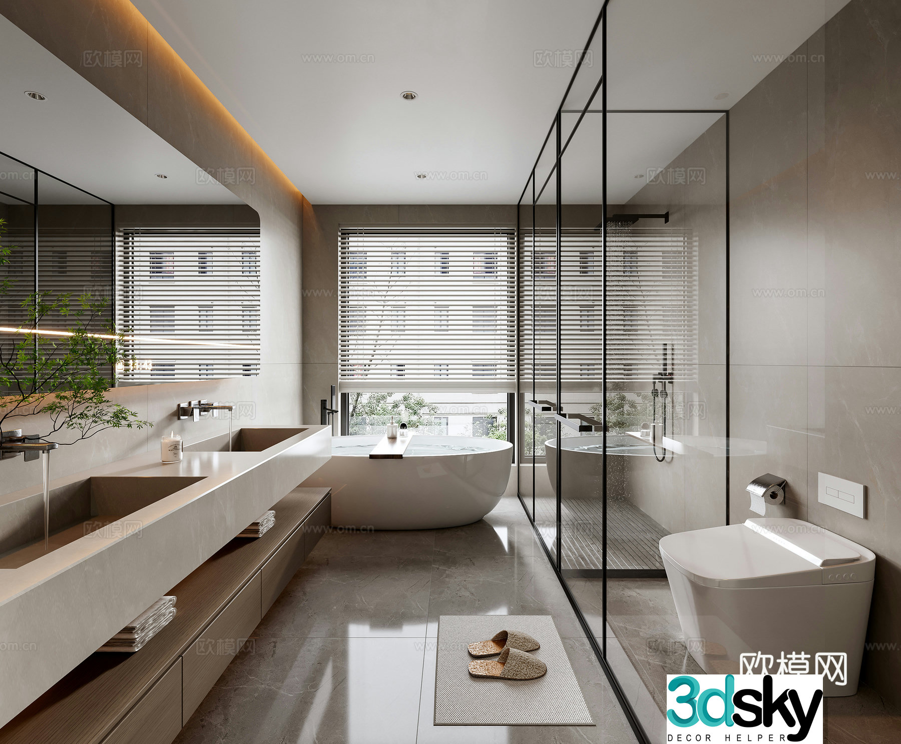 Italian bathroom 3D model