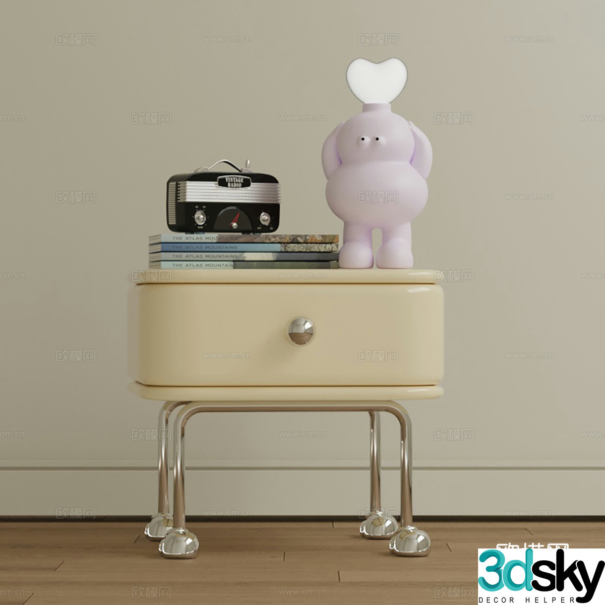 Children’s bedside table 3D model