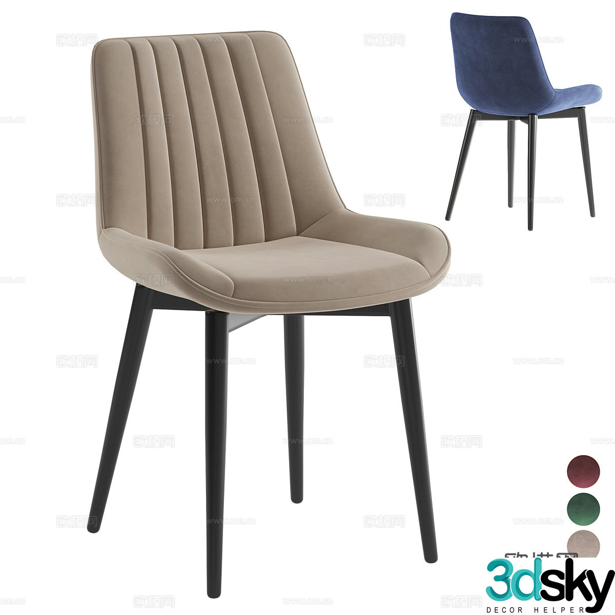 Woodville Seda Chair 3d Model