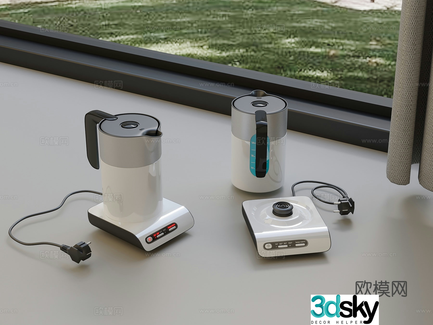 Modern kettle kettle 3d model