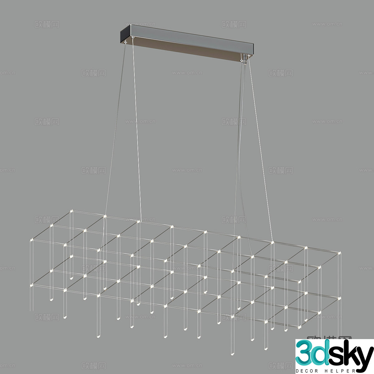 Modern simple chandeliers chandeliers simple chandeliers dining chandeliers living room chandeliers lamps 3D model