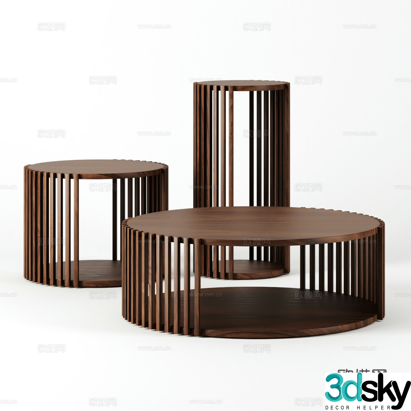New Chinese Palafitte small tea table 3D model