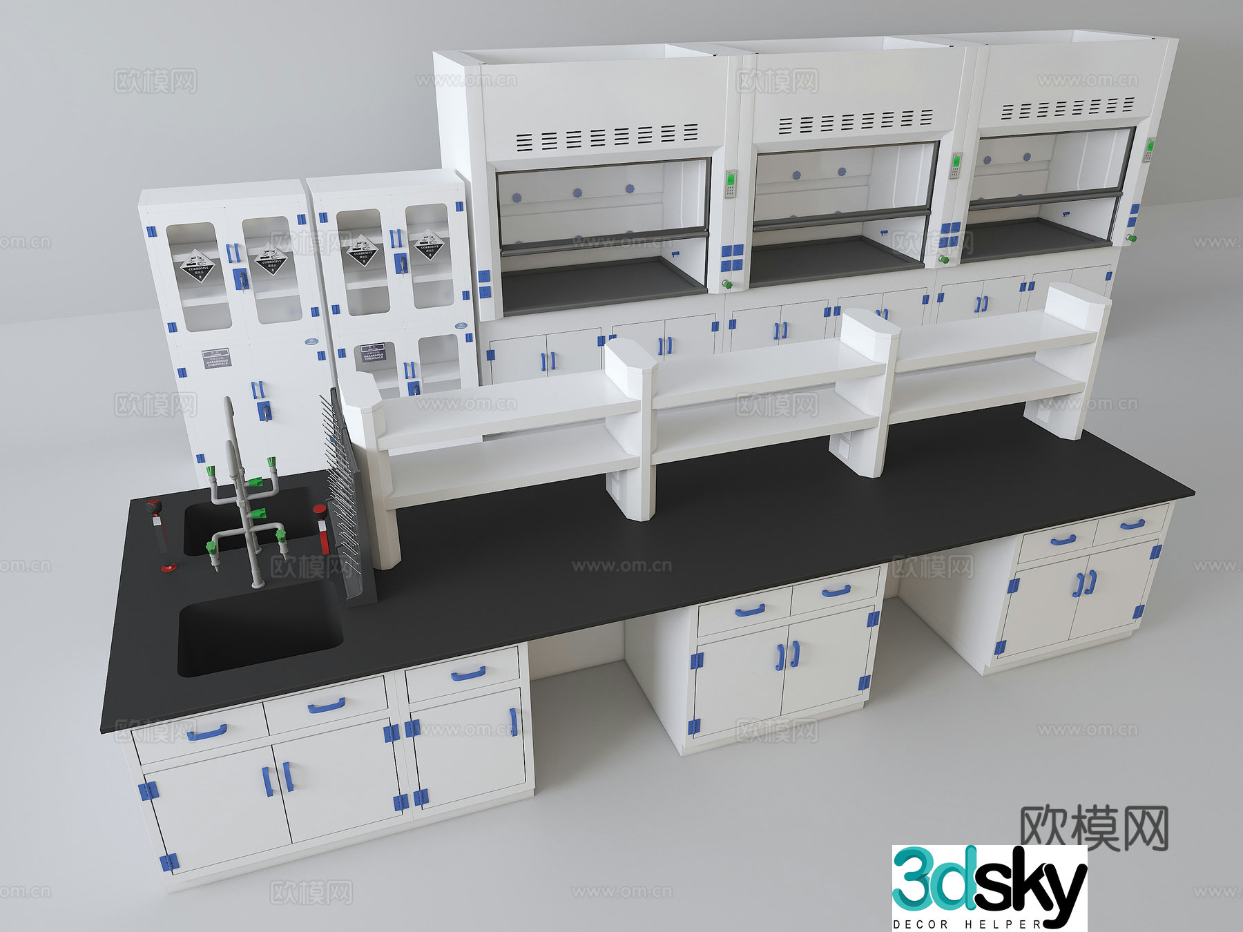 PP lab bench 3D model