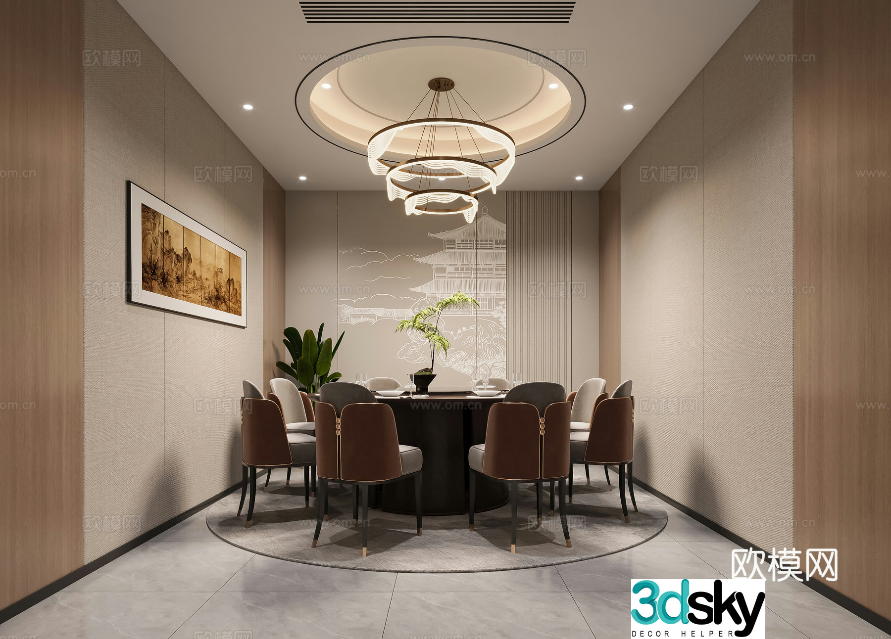 Private room 3D model