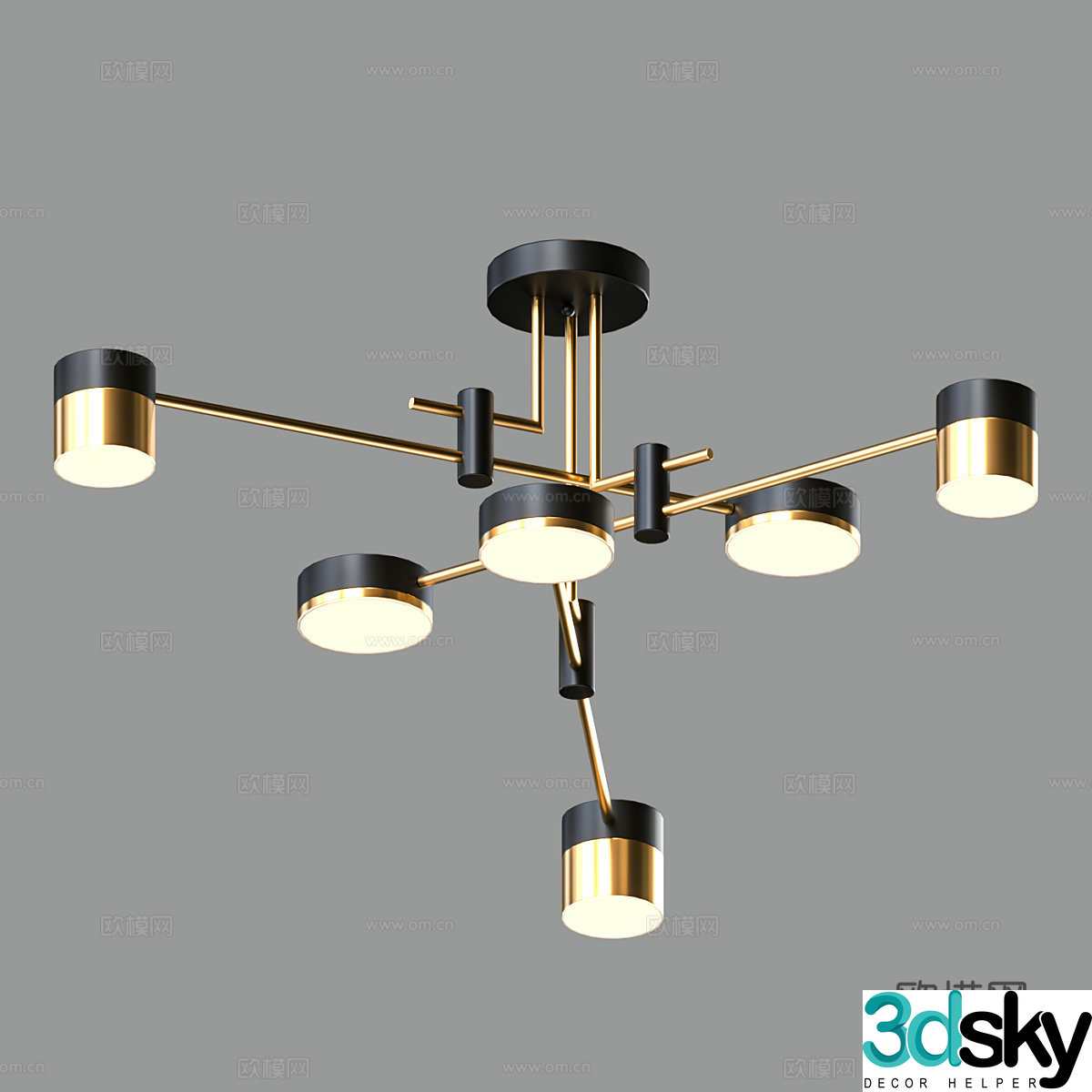 Modern simple light luxury chandeliers chandeliers simple chandeliers dining chandeliers living room chandeliers lamp 3d model