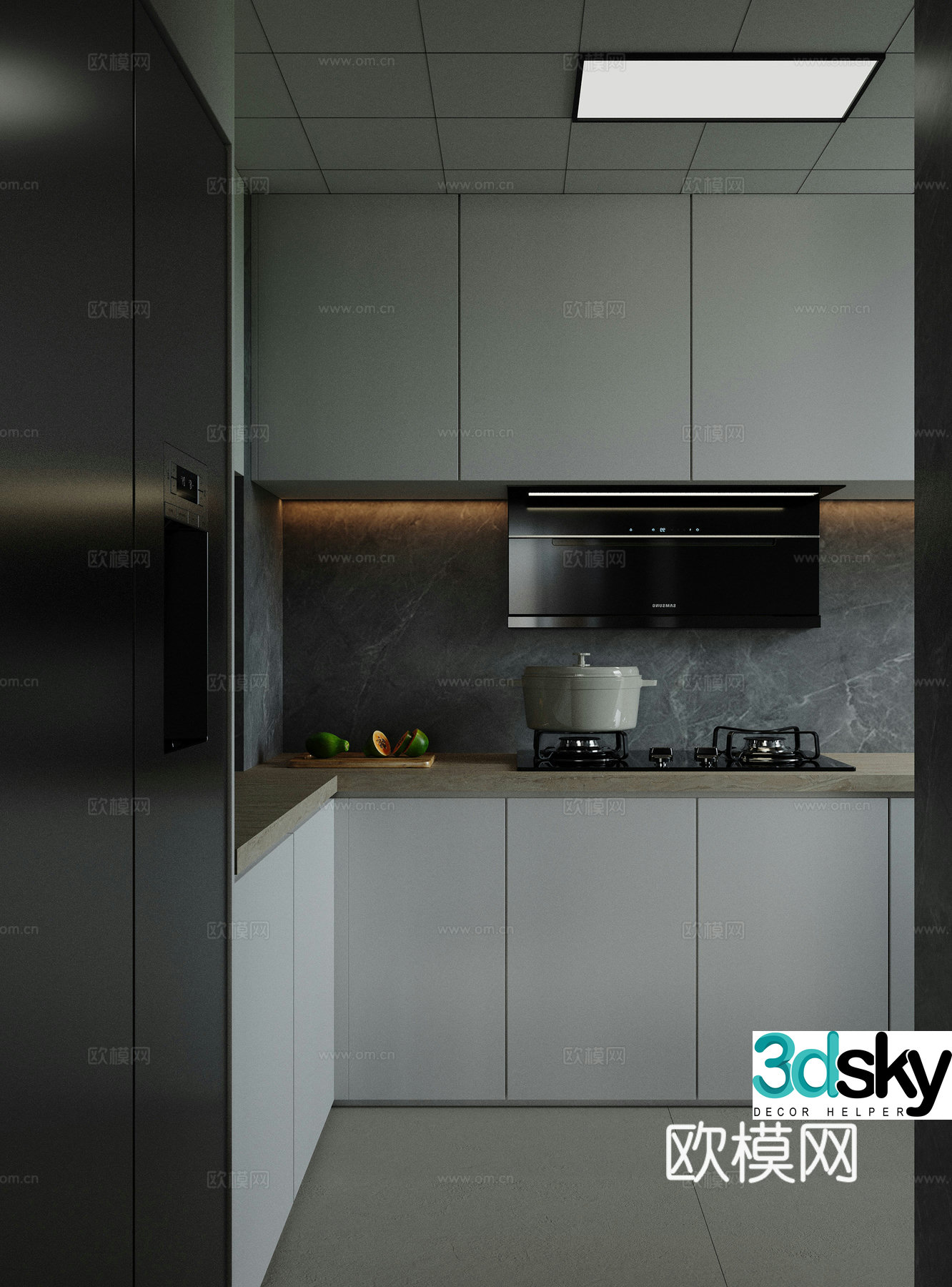 Modern kitchen 3d model