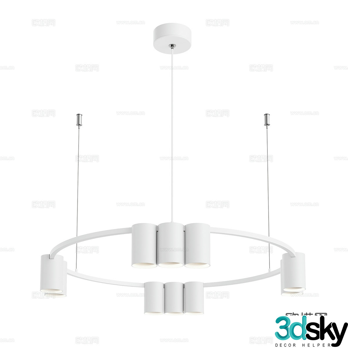 Modern simple chandeliers chandeliers simple chandeliers dining chandeliers living room chandeliers lamps 3D model