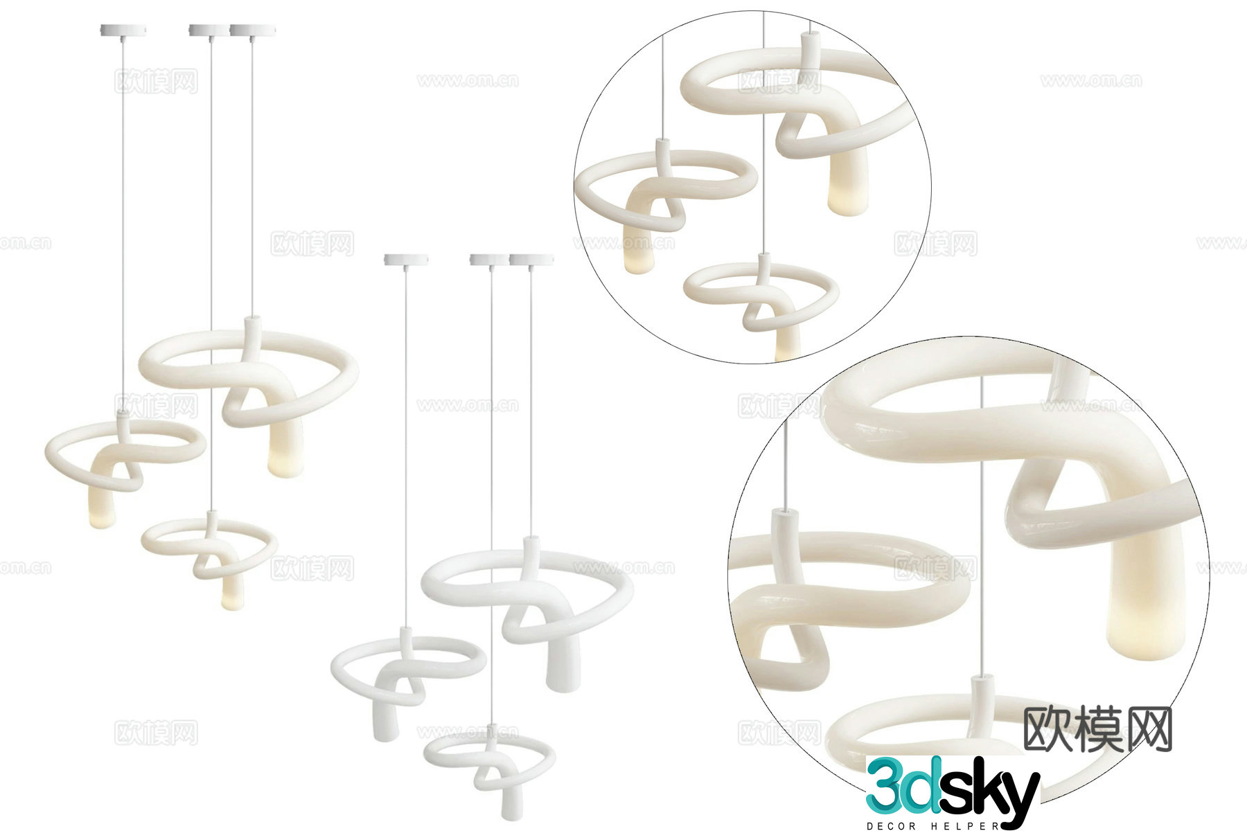 Modern simple chandeliers chandeliers simple chandeliers dining chandeliers living room chandeliers decorative chandeliers 3D model