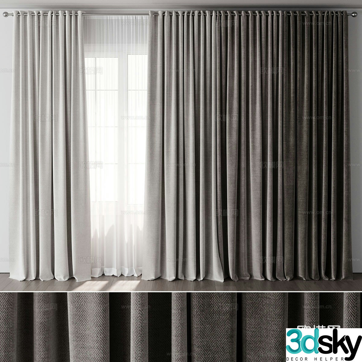 Curtain 3d model